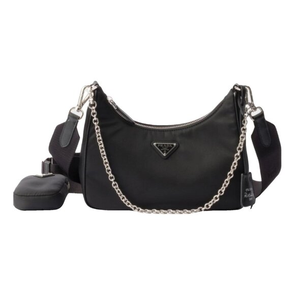 Prada Handbags - $2499 Authentic PRADA Re-Edition 2005 Made in ITALY Black Crossbody Shoulder Bag